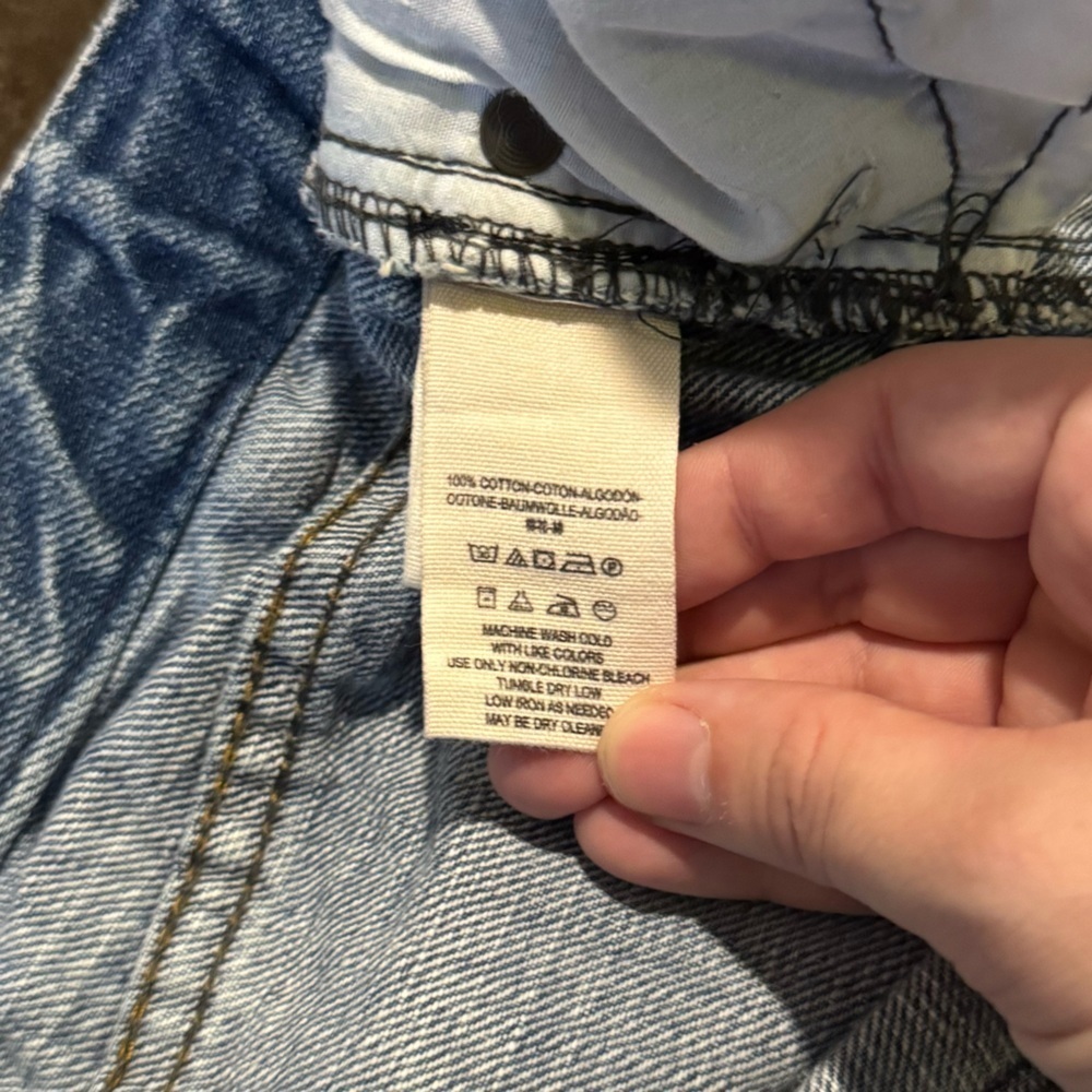 Free People Embroider Waist Denim Shorts - Picture 6 of 7